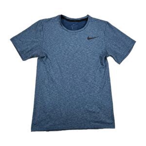 Mens Nike DriFit Breathe Short Sleeve T Shirt Turquoise Heather Small